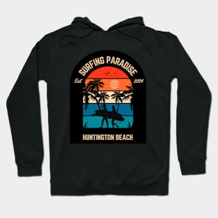 Surfing Paradise Huntington Beach Hoodie